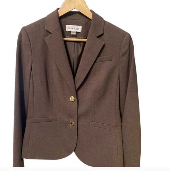 Calvin Klein Tan Blazer - Picture 5 of 6